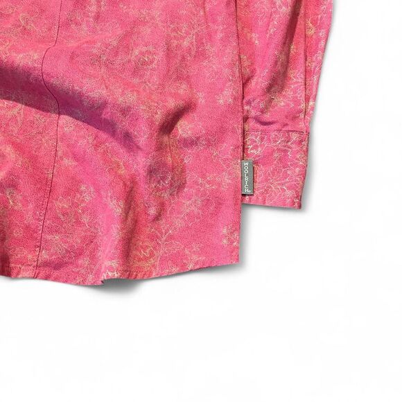 Vintage 80’s Woolrich Women’s Button Up Long Sleeve Red Shirt Sz Small - Picture 3 of 5